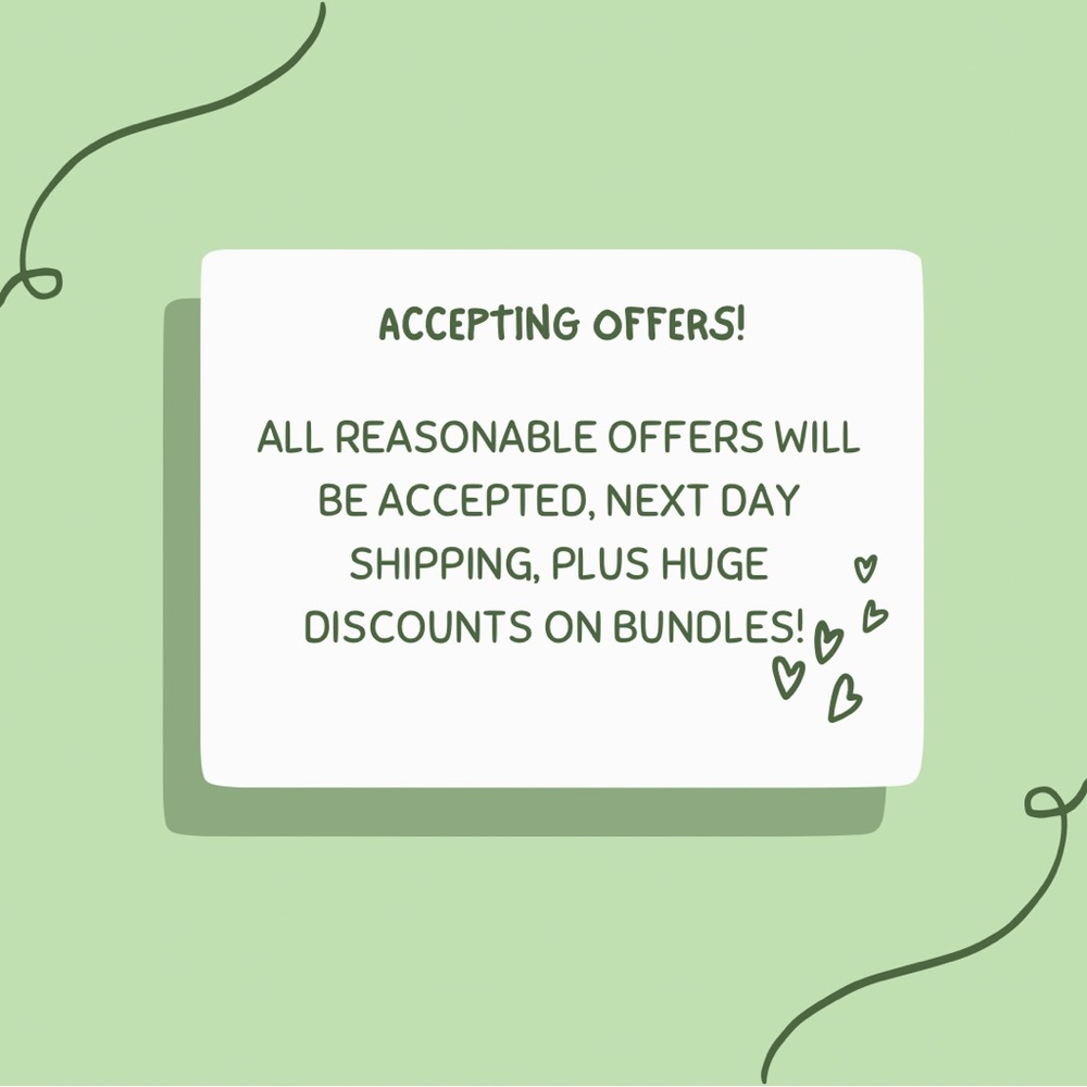 ALL REASONABLE OFFERS ACCEPTED! THANK YOU FOR SHOPPING WITH ME ✨✨✨💜💜💜💜